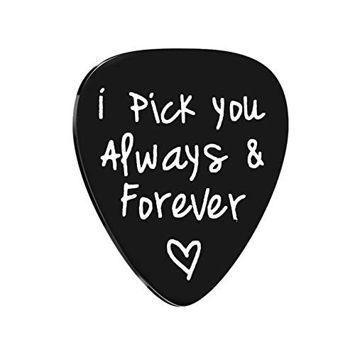 Anniversary Guitar Pick Gifts for Boyfriend Husband I Pick You Guitar Pick for Him Fiance...