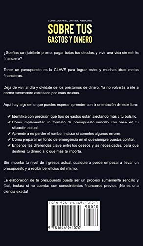 41 DAh+RiJL - C&oacute;mo Lograr el Control Absoluto sobre tus Gastos y Dinero (Spanish Edition)