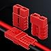 Mockito 4 Pack Battery Quick Connect/Disconnect Connector Kit, Designed for 6-10 AWG Cables, Supporting 12-36V DC Voltage and Rated for 50A Current. for Car ATV Trailer Towing Winch(Red)