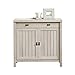 Sauder Costa Library Base, Coastal Cottage Cabinet, Office Storage Solution, Entryway Organizer - Chalked Chestnut Finish