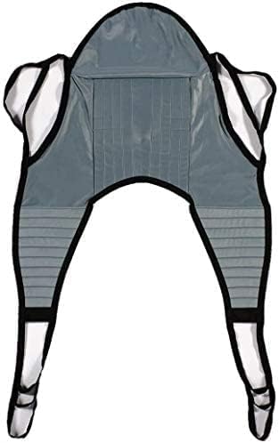 Patient Aid Padded U-Sling with Head Support, Universal Patient Lift Sling, Size Large, 225-375 lbs Capacity