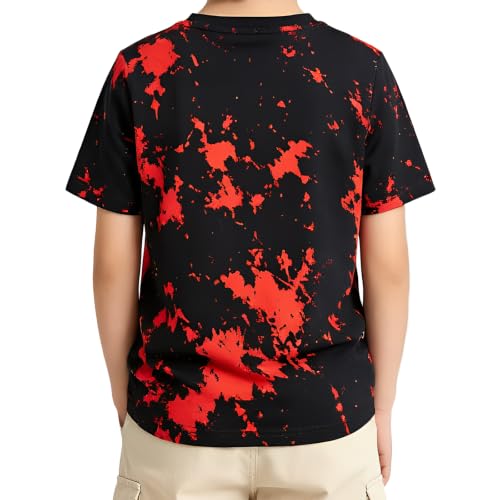 Image of Boys Tie Dye Shirts 3-12 Years Hippies Crewneck Kids Short Sleeve Tee | Boys Tie Dye Shirts