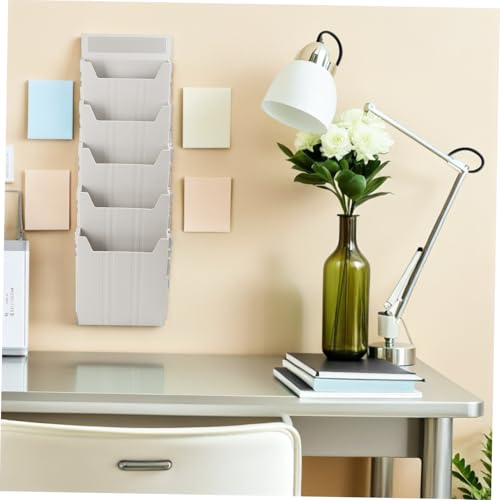 Organiseur de dossiers mural extensible réglable pour optimiser les petits bureaux - 7