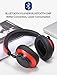 Bluedio T6 (Turbine) Active Noise Canceling Headphones Voice Control, Wireless Bluetooth Headset w/Mic Over Ear, Cloud Service, 57 mm Drivers, 25 Hours Playtime Cell Phone/PC (Red)