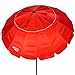 AKTIVE 62278, Sombrilla playa anti viento plegable e Inclinable Roja Ø240 cm, Con protección UV 50, paravientos playa, sombrilla parasol grande, parasol playa, sombrillas para playa