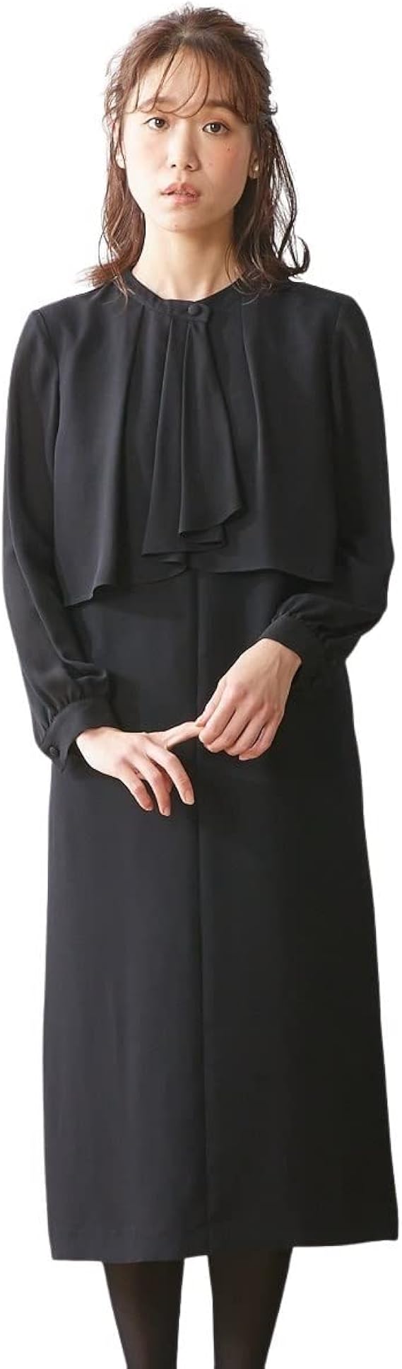 喪服 ワンピース 4l 5l 6l Neina Nissen ナチュラルデザイン ニッセン レディース 前開き 大きいサイズ 日本製生地使用 洗える 礼服 防しわ 祝開店大放出セール開催中 大きいサイズ