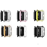 Alta sensibilidad táctil y claridad: esta funda Amazfit Bip U puede mantener la sensibilidad táctil original al tocar y deslizar con los dedos, pero también mantiene la pantalla de alta resolución para una experiencia original. No es necesario quitar la correa Amazfit Bip U cuando se instala una funda.