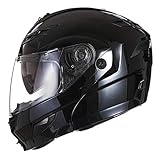 Dieser helle Helm ist mit einem Doppellinse ausgebildet. Die Blendung der Sonne in der Sonne ausgesetzt UV Blendung zu verhindern. Die Sicherheitsscheibe schützt das Gesicht vor Ausstrahlungen ..