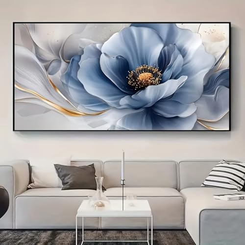 Impression sur toile florale vintage AEFOUU grand format 85x140