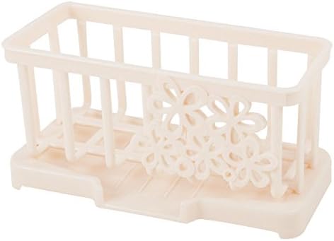 OLIVE US-Sink Storage Basket Creative Dishwashing Sponge Drain Shelf Holder Racks Kitchen(Beige)