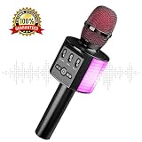 ★ Una gran idea de regalo para la familia: este micrófono Bluetooth lo convierte en una excelente opción para cantar sus canciones favoritas afuera, en un parque o en su patio trasero. Y es lo mejor para quienes les gusta organizar reuniones en el hogar o karaoke familiar. [1 año de garantía] Cualquier problema técnico