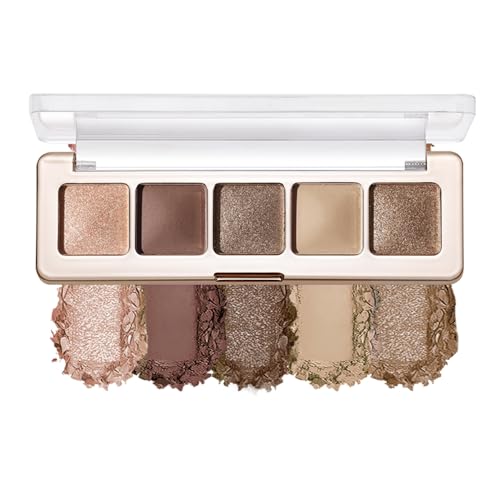 Hxssll Matte Eyeshadow Palette, Cool Taupe Grey Brown Eye Shadow, Ash Brown Charcoal Eyeshadow, Soft Blendable Smokey Makeup, Long Lasting Waterproof Eyeshadow for Daily Office Smokey Look, Sombra de Ojos 06 2Pcs