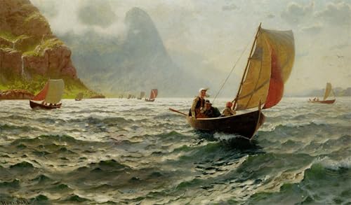 Pintura de Hans Dahl de 60x90cm para transformar las paredes de tu oficina con arte clásico