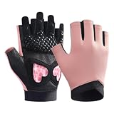 Générique Sporthandschuhe für Yoga, 100 g, Größen S/M | Silikongriff, Radfahren, Gewichtheben, halbe Finger | atmungsaktiv, Stoßdämpfung, Training, Fitnessstudio