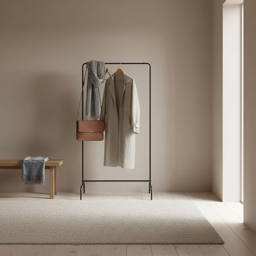 INDE MOBLEKIT   Perchero de Pie Negro Mate