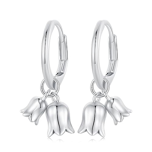 Boucles d'oreilles Muguet 925 argent le cadeau idéal porte-bonheur