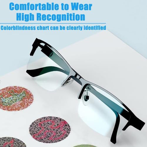 Image of Color Blind Glasses for Men /Women, Premium High Contrast, Red Green Color Blind Glasses for Outdoor and Indoor