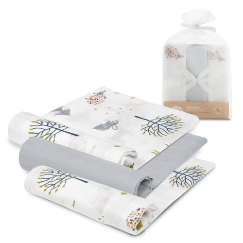 Interbaby Muselina Bambu Bebe 55x75cm | Gasas para Bebes Recien Nacidos, Lactancia, Toalla, Manta | Muselinas Bebe Cómoda, Suave, Transpirable