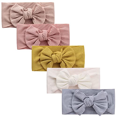 Jmitha Baby Stirnbänder Baby Mädchen Stretch Nett Kaninchenohren Gedruckt Turban Stirnband Kopf Verpackung Haarband (F01) Cover