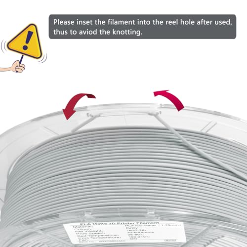 Image of iSANMATE High Speed Matte PLA+ 3D Printer Filament, Matte Grey PLA+ Filament 1.75mm Designed for High Speed 30-600mm /s, Fast Printing Speed PLA, Dimensional Accuracy ±0.02mm, 1kg Spool (2.2lbs)
