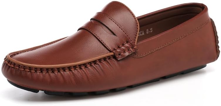 DECARSDZ Men's Lightweight Casual Penny Loafers Soft for Driving Slip on Shoes for Men