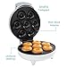 Mini Donut Maker- Electric NonStick Surface Makes 7 Small Doughnuts- Decorate Frost Ice Your Own for Kid Friendly Baked Dessert Treat- Cooking Activity for Adults, Easy Bake Gift, Galentine Brunch Fun