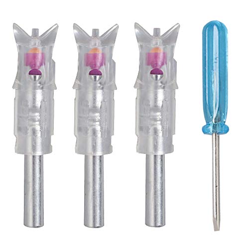 JY Lighted Nocks Led Crossbow Nocks Automatic Led Lighted Nock for Hunting-3Pcs(.30")