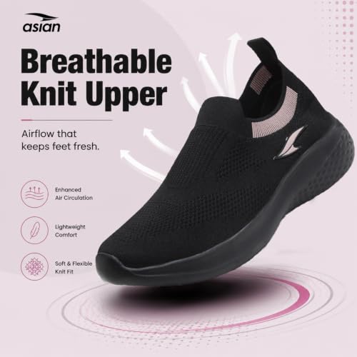 Image of ASIAN Breeze-02 Women Walking Shoes | Lightweight, EVA Sole Grip with Soft Memory Foam Comfort for Daily Walking