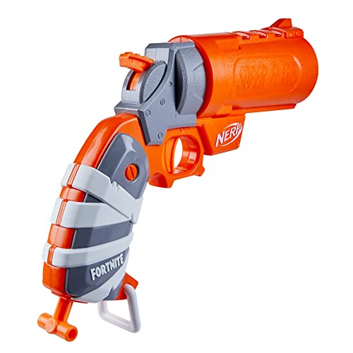 Image of NERF Fortnite Flare Dart Blaster, Break-Open Dart Loading, Includes 3 Mega Darts that Whistle Through The Air, Pull-Down Priming Handle, Multicolor