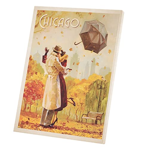 Affiche poster vintage Chicago pour sublimer la décoration murale de votre salon