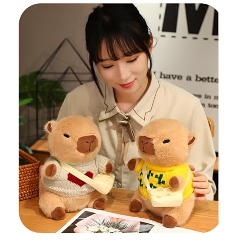 JPORSHU 9PCS Capybara Plush, with 9PCS Clothes & Accessories,10inch Capybara Stuffed Animals Toy,for Kids Girls Cute and Soft Capybara Plush Stuffed Animal that Can Be Casually Matched - Image 5