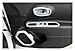 Car Interior Decoration Cover Accessories Compatible for Jeep Renegade 2016-2018 Steering Wheel Stickers Center Console Reader Lamp Trim(Sky Blue)