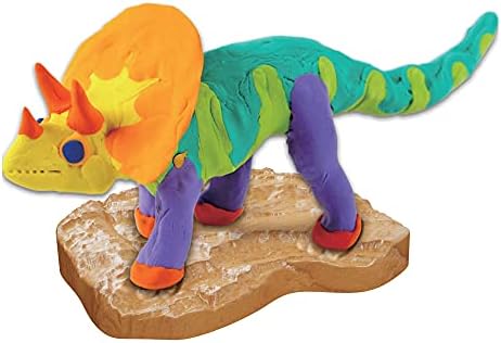 Dino Model, Clay Kit - Dinosaur Arts and Crafts for Kids, Boys Ages 6-12 - Build 4 Dinos with Air Dry Magic Modeling Clay Set - Dinosaur Craft Gifts for Boys & Girls 8 41 DEWO0mtL. AC