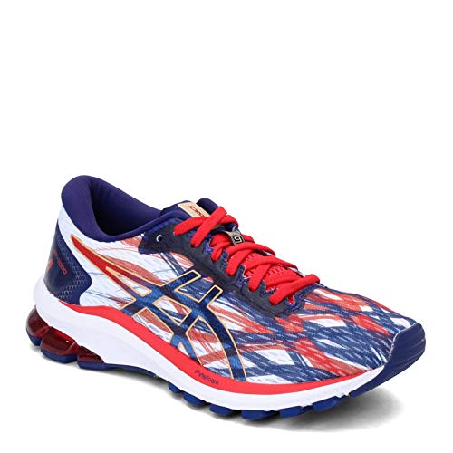 Asics Damen GT-1000 9 Laufschuhe, Weiá (Weiß/Tauchblau), 43 EU thumbnail