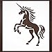 Unicorn Stencil – Mythical Fantasy Creature Design Template Pattern Reusable Art Stencil for Painting, Crafting and DIY Projects