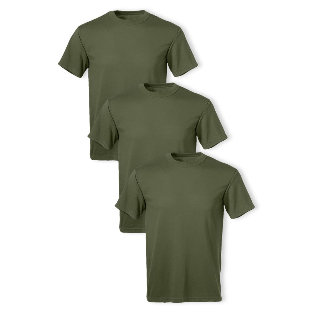 SoffeMen's 3 Pack - USA Poly/Cotton Military Tee