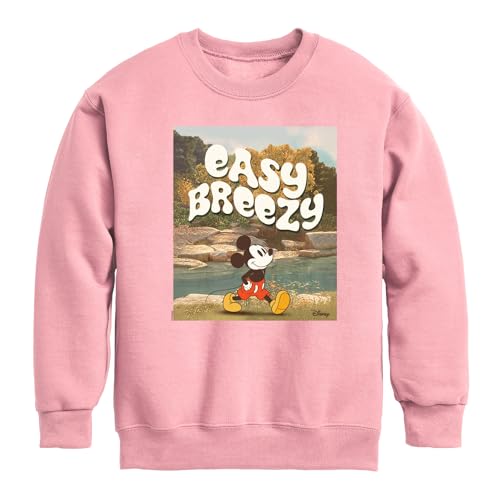 Disney - Standard - Easy Breezy - Toddler & Youth Crewneck Fleece Sweatshirt