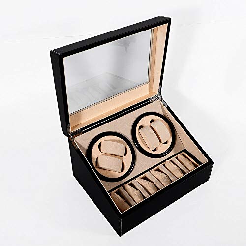 4 + 6 remontoirs automatiques en bois pour montres automatiques, cuir synthétique, tourne-montres de luxe, remontoir automatique Cover