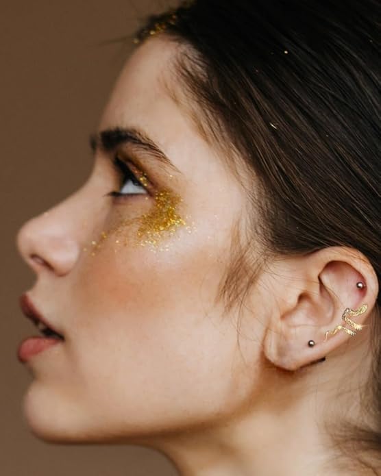 Snake Clip Earrings 18K Gold Plated -Ear Cuff Gold Earrings -Ear Cuffs non Piercing for Women Trendy Jewelry Hypoallergenic Fashion Gift for Women Men by storane - Used condition - Image 5