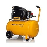 Vito - Compresor (50 L, 2 manómetros y 2 acoplamientos rápidos
