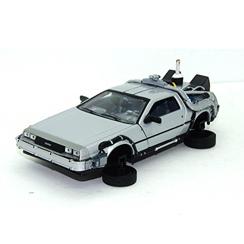 Welly 22441FVW Zurück in die Zukunft II Fahrzeugmodell im Maßstab 1:24, 19́81er Delorean LK Coupe mit klappbaren Rädern