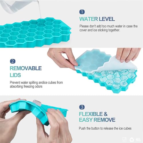 Molde de silicona para cubos de hielo con 37 cavidades miniatura 7