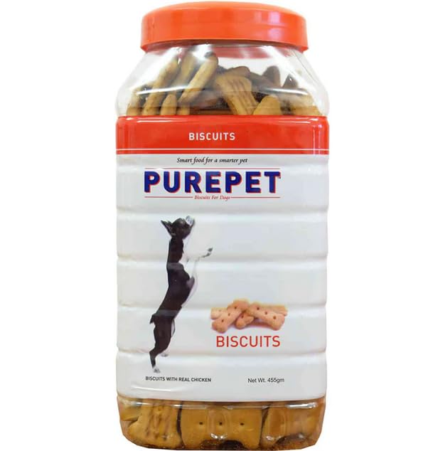 Purepet Chicken Flavour Real Chicken Biscuits for Dogs |Dog Chicken Biscuit Sold by Sukadev Animal Care - 800g (B0CG95CHTQ) Amazon Price History, Amazon Price Tracker