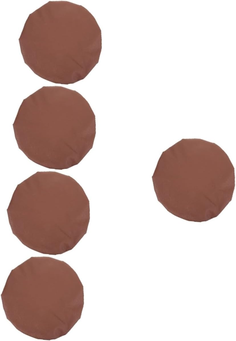 MAGICLULU 5pcs Padded Round Stool Cover Stretchy Elastic Cushion Cover for Bar Stools Easy to Clean Machine Washable for Kitchen Dining Home Office