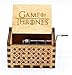 Dream Loom Wooden Music Box,Hand Crank Classical Carved Wooden Game of Thrones Musical Box,Gift for Kids,Family and Friends (Wood)
