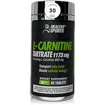 L-Carnitine Tartrate 1173 mg 800 mg L-Carnitine per Serving Fat Metabolism Support & Energy Production Amino Acid Supplement for Daily Performance 60 Tablets
