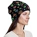 Girls Boys Beanie Caps Chemo Hat, Large Hedging Head Hat Skull Caps for School, Motorcycle, Skate, Fashion Military Tactical Cap Ski Cap (Halloween Pumpkins Skull Bats Moon Bonnets)