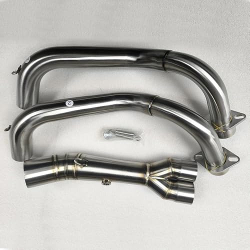 Slip-On-Motorrad-Auspuffanlage, Komplettanlage, Für Yamaha MT07 MT-07 (2014–2023) MENSUNUBNM(Weiss)