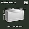 Mayne Fairfield 20x36-Inch Rectangular Planter Self-Watering, Weather-Resistant Planter for Flowers Durable Outdoor Design for Patio, Porch, or Entryway, Black.