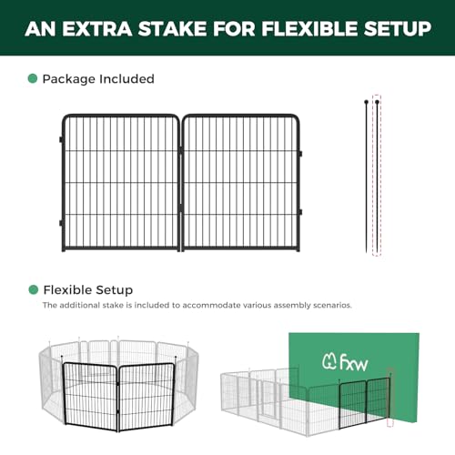 Image of FXW Instant Dog Playpen, RV Camping, Outdoor & Yard, 32 inch H, 2 Panels